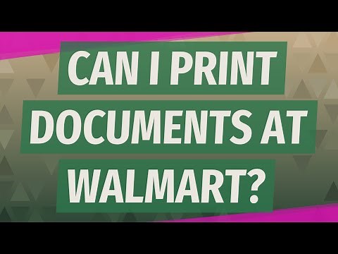 Can I print documents at Walmart?