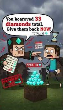 Credit card explained through minecraft.