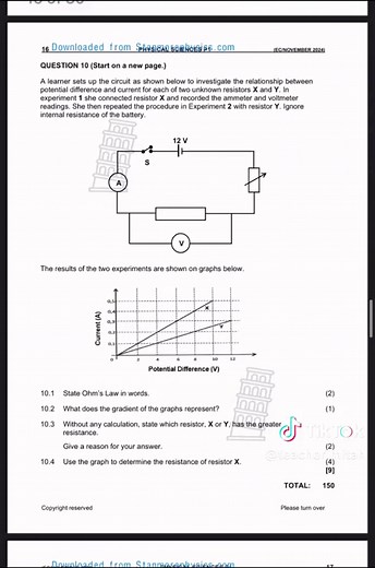 Grade 11 Physical Sciences P1 2024 Study Guide