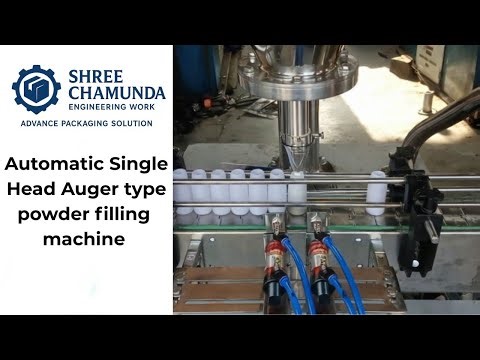 Automatic Single Head Auger Powder Filling Machine | 20gm Accuracy | Servo system