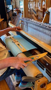 This student’s first time to weave on the dobby loom (third time to actually weave anything) and I think she’s loving it! Remember, “slow and steady” wins the race! She started during “Weaving Extravaganza” and is continuing once a month with “Open Looms.” Next month she’ll be back and weaving on the overshot project. If you’d like to try your hand at weaving DM us for more information, or email Ada at info@homesteadfibercrafts.com. It’s actually quite enjoyable and the hard part is done, we’ve 