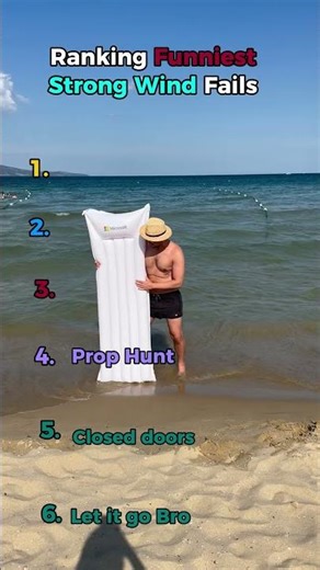 Ranking Strong Wind Fails💨💨 #funny #memes#shorts #fails