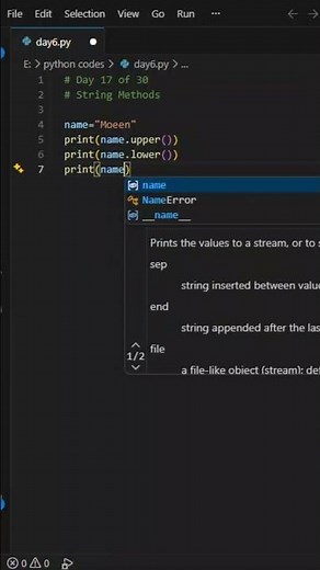 Python String Methods Explained in 20 Seconds 🚀 | Day 17 of 30