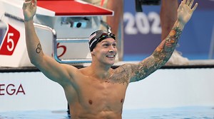 Caeleb Dressel Wins Gold in Men’s 100m Freestyle Final