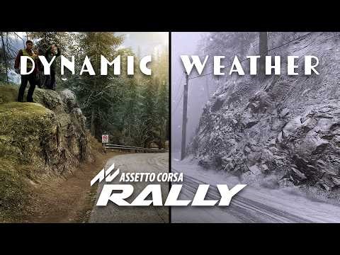 STUNNING weather effects in ASSETTO CORSA RALLY TIMELAPSE