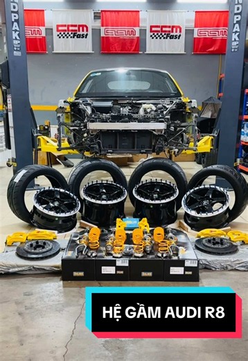 Lắp Hệ Gầm Audi R8 Với Phuộc Ohlins Tối Ưu Tăng Tốc