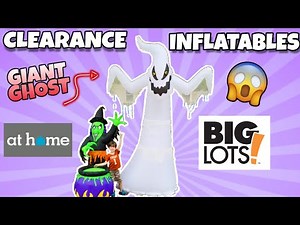 GIANT Ghost & Witch CLEARANCE Halloween Inflatables Big Lots & At Home Sale 2019