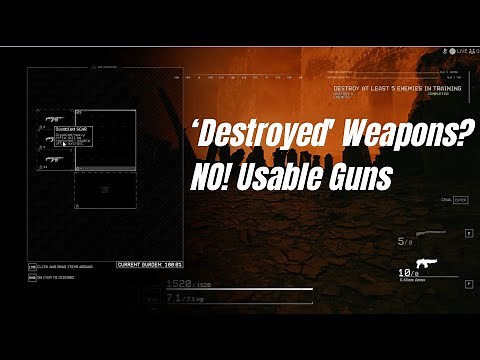 The Forever Winter | How to Turn 'Destroyed' Weapons into Usable Guns!