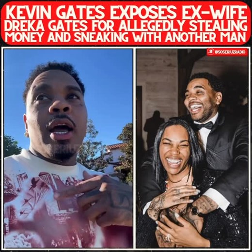 Kevin Gates claims ex-wife Dreka Gates stole from him while hiding secret boyfriend 😳 Thoughts ⁉️⬇️ #kevingates #drekagates #exposed | soseriuzradio