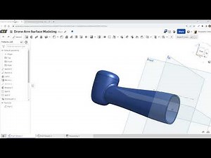 Onshape: Introduction to Surfacing: Drone Arm