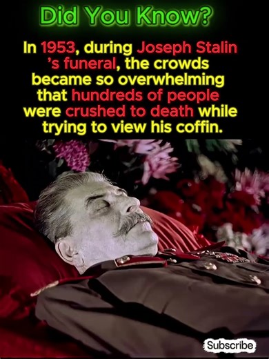 Joseph Stalin Funeral Was Chaoss 😱 #history #stalin #shorts