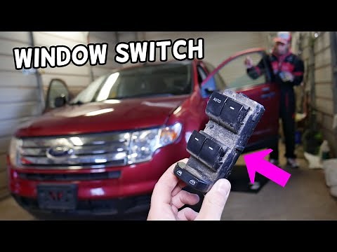 FRONT WINDOW SWITCH REMOVAL REPLACEMENT FORD EDGE LINCOLN MKX