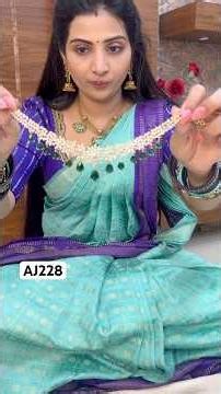 STONE Jewellery,Rs.1899✨CODE:AJ227 -Turquoise Blue AJ228 -Emerald Green ✨www.lakshmiboutique.co.in