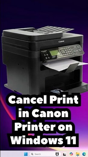 Cancel Print Jobs in Canon Printer on Windows 11 | Stop Printing Instantly & Clear Queue Clear! 🖨️🚫