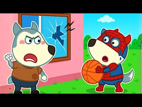 Uh Oh! Lycan Breaks the Window & Learns a Lesson 🏀💥 Funny Kids Story