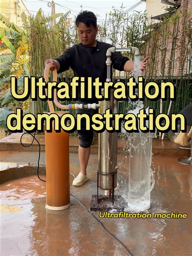 if you still use the cloudy water , come and check our ultrafilter , it can make the cloudy water muddy water become clean water #purifier #filtration #ultrafilter #watertreatment #filtrationsystem