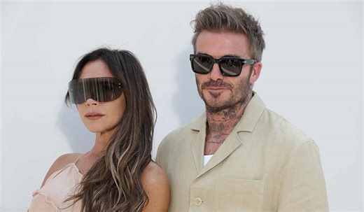 David and Victoria Beckham rewear iconic purple outfits from Irish wedding