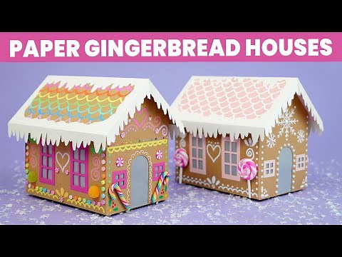 DIY Paper Gingerbread House Tutorial