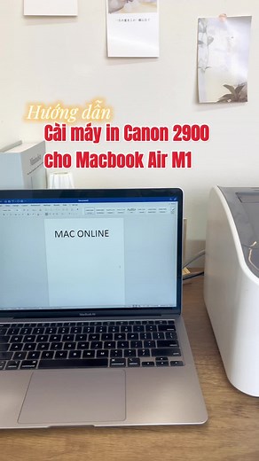 Cách cài máy in canon 2900 cho Macbook Air M1 #maconline #macbookairm1 #congnghe