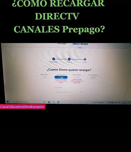 Guía para Recargar DIRECTV Prepago Paso a Paso