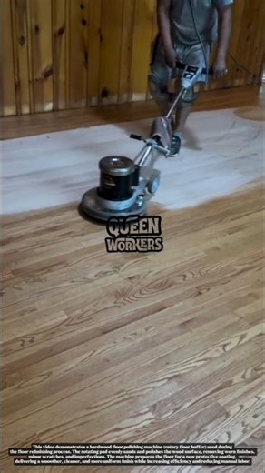 Hardwood Floor Polishing Machine Restores Old Floors to a Like-New Finish!