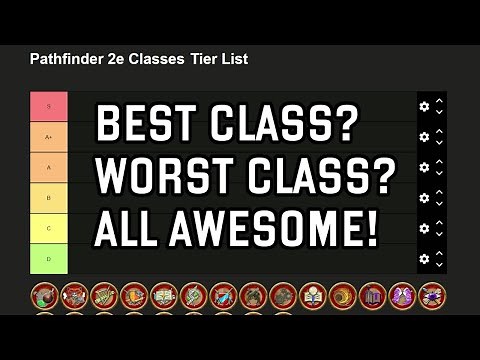 Pathfinder Second Edition Class Tier List