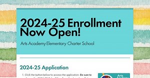 2024-25 Enrollment Now Open!