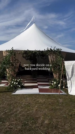 8.9K views · 34 reactions | When a backyard wedding is done right, it makes for the most intimate and romantic setting! Tag that friend with the perfect backyard for their dream wedding! ✨ Via: @pattyleonorphoto #weddingphotography #stylemepretty #weddingplanner #weddinginspiration #eventplanning #weddingday #weddingideas #weddings #weddingstyle #weddingdetails #weddingdress #weddingvenue #realwedding #weddingceremony #modernbride #weddingflowers | Style Me Pretty | Facebook