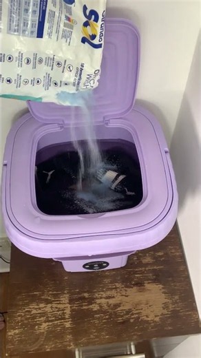 Small space? No problem! 💧🤯 Portable Mini Foldable Washer