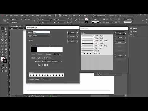 How to change gap between dashed line in Indesign
