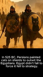In 525 BC, Persians used painted cats on shields to exploit Egyptian beliefs and won. Egypt fell, not just to swords, but to strategy. | History Uncovered