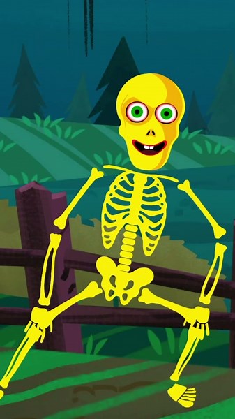 Dancing Yellow Skeleton In Old Farm #shorts #halloween #teeheetown