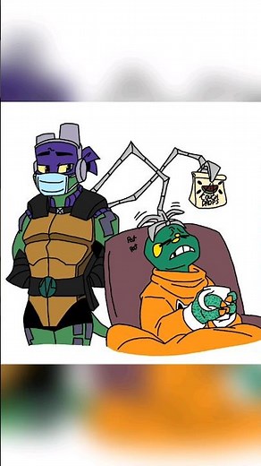 Sick days full comic||Rottmnt comic dub|| Ft:Leo, Mikey, Donnie, Raph, and Splinter||
