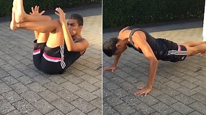 Cristiano Ronaldo look-a-like shows off his fitness skills