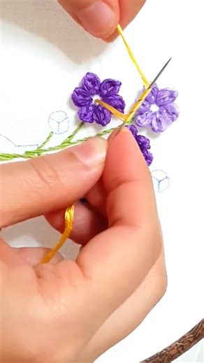 241K views · 1.3K reactions | Simple Flower Embroidery Steps #trending #new #foryou #video #viral #reels | Embroidery Skills ideas | Facebook