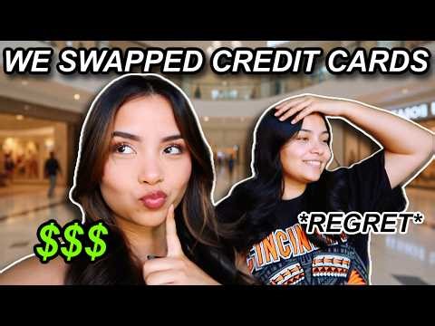 Twins Swap Credit Cards For A Day!