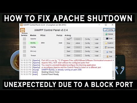 How To Fix Error: Apache shutdown unexpectedly This may be due to a blocked port missing | in 2023