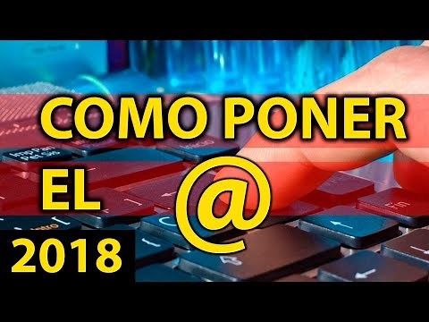 Como poner el arroba con el teclado en una PC, Laptop Portatil