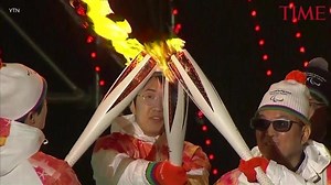 The 2018 Winter Paralympics torch ceremony in PyeongChang