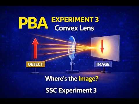 PBA Experiment 3 | Convex Lens Image Formation | Class 10