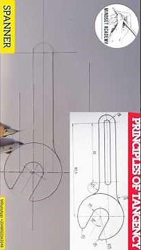 SPANNER CONSTRUCTION USING PRINCIPLES OF TANGENCY IN TANGENCY PROBLEMS. #tangency