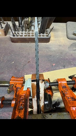 Orange and black G-10 handled stone wash finish blade up for grabs! Let me know if interested. #handforged #edc #bladesmith #5160steel #knives