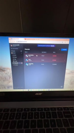 I’m still trying to figure out this live stream stuff OKay that way I can get my channel up and running as you can see there’s only two channels that will not let me live stream right now. The only one will