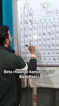 Learn Periodic Table in Most Funny Way! 😅 #study #motivation #periodictable #studyhacks #shorts