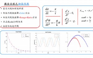 Octave编程之微分方程初值问题(衰变问题、理想单摆、抛射体轨迹)：算法程序（欧拉法和Runge-Kutta方法）及库函数ode23