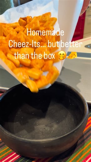 SaltCoastKitchen | Crunchy, cheesy, salty perfection… and YES, they’re this easy. These homemade Cheez-Its take minutes to throw together and taste way more... | Instagram