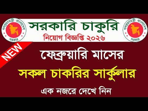 Government Recruitment Circular 2026 for the month of February🔥 February Job Circular 2026 | job ...