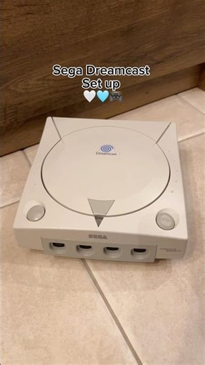 Sega Dreamcast set up 🤍 #retrogaming #90s #2000s #sega #dreamcast #nostalgia #asmr #shorts