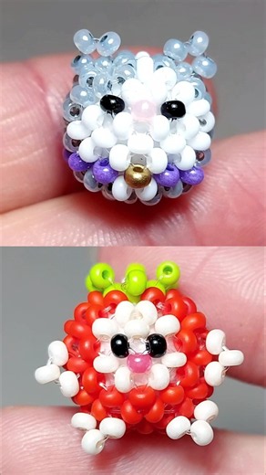Cute beads amigurumi keychain charms #beads #keychain #amigurumi #diycrafts #crafty #preppy