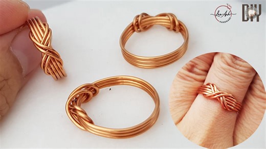 How to make ring with wire - infinity rings